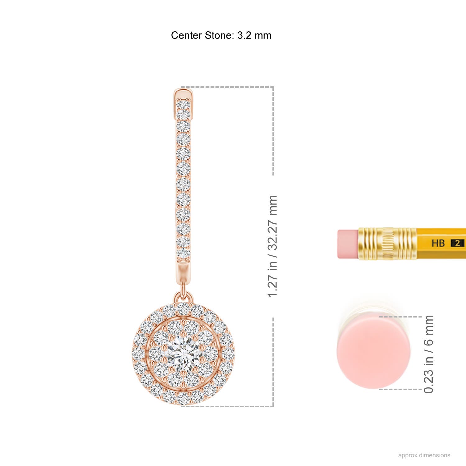 H, SI2 / 1.05 CT / 14 KT Rose Gold