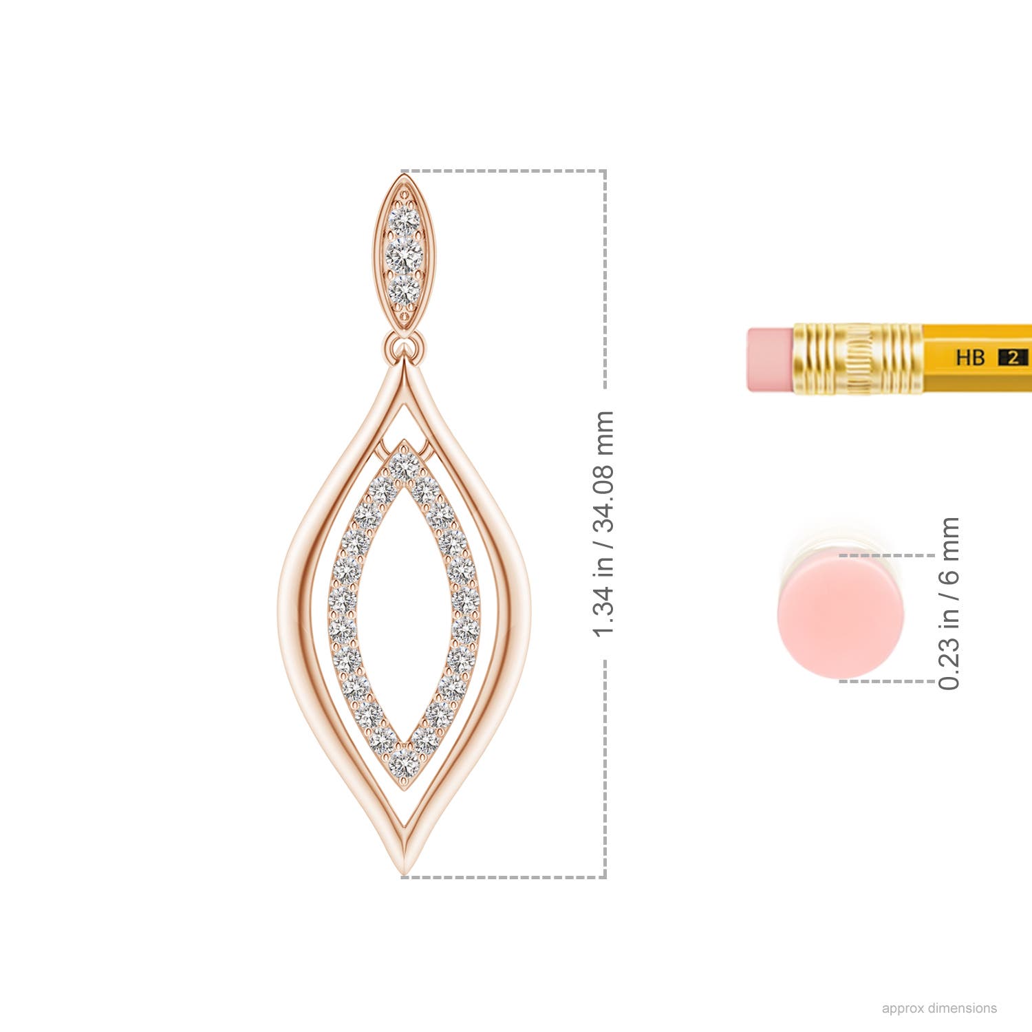 I-J, I1-I2 / 0.33 CT / 14 KT Rose Gold