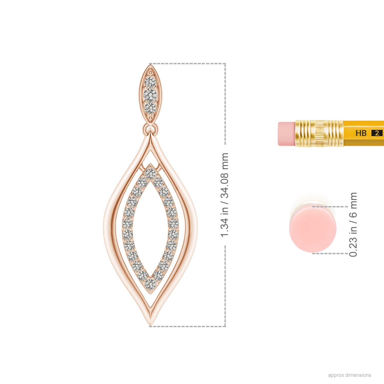 K, I3 / 0.33 CT / 14 KT Rose Gold