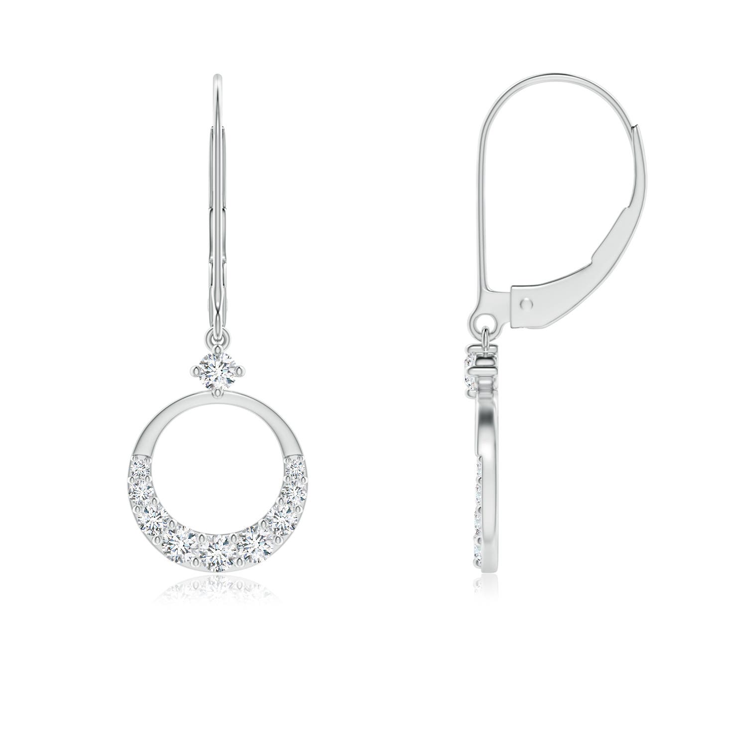 Image Representation of the Platinum Diamond Earrings