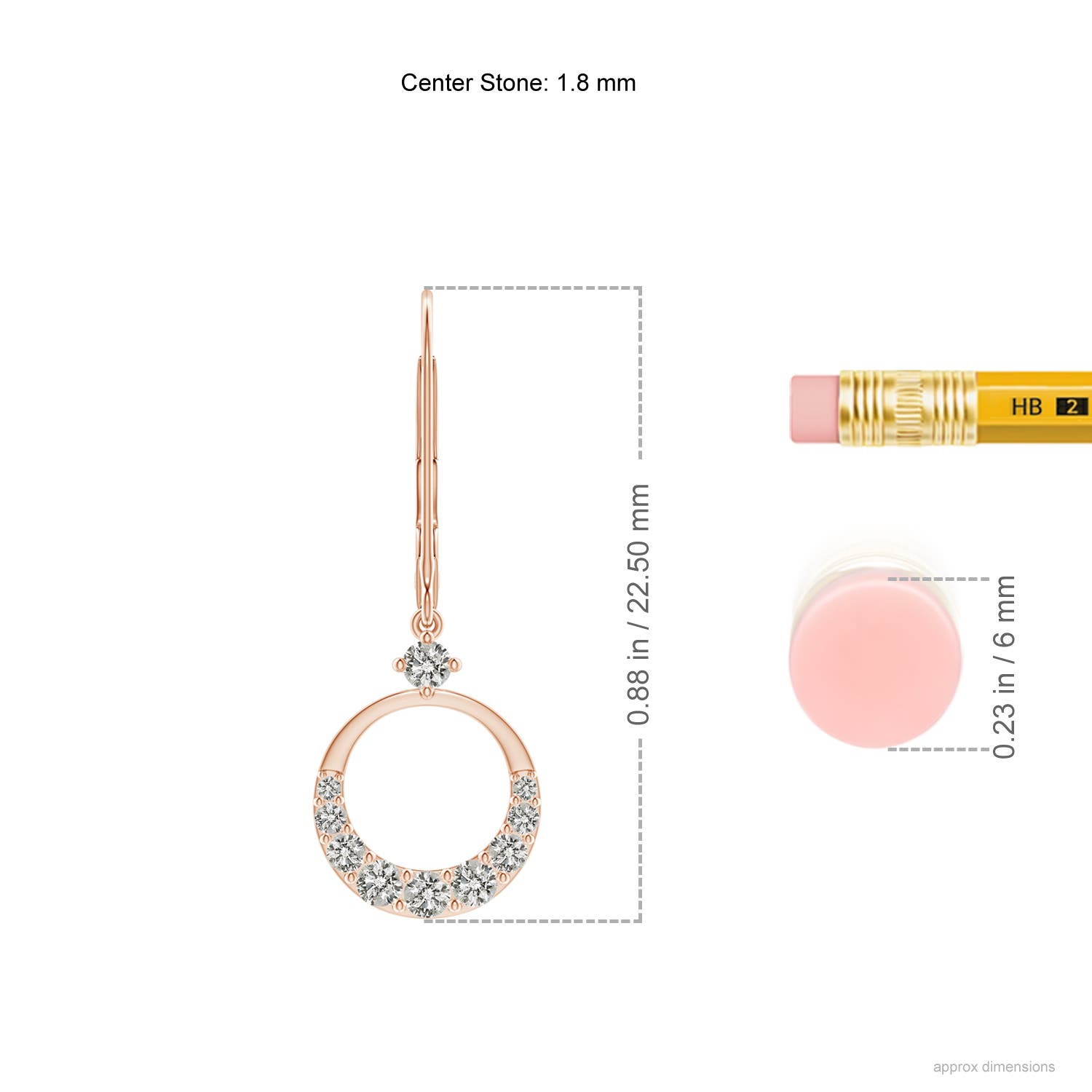 K, I3 / 0.26 CT / 14 KT Rose Gold