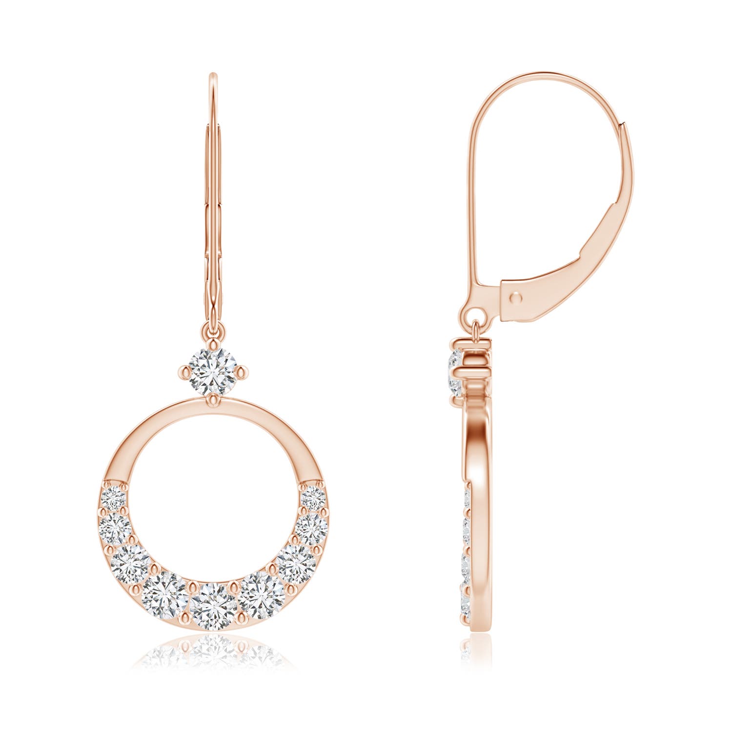 H, SI2 / 0.49 CT / 14 KT Rose Gold