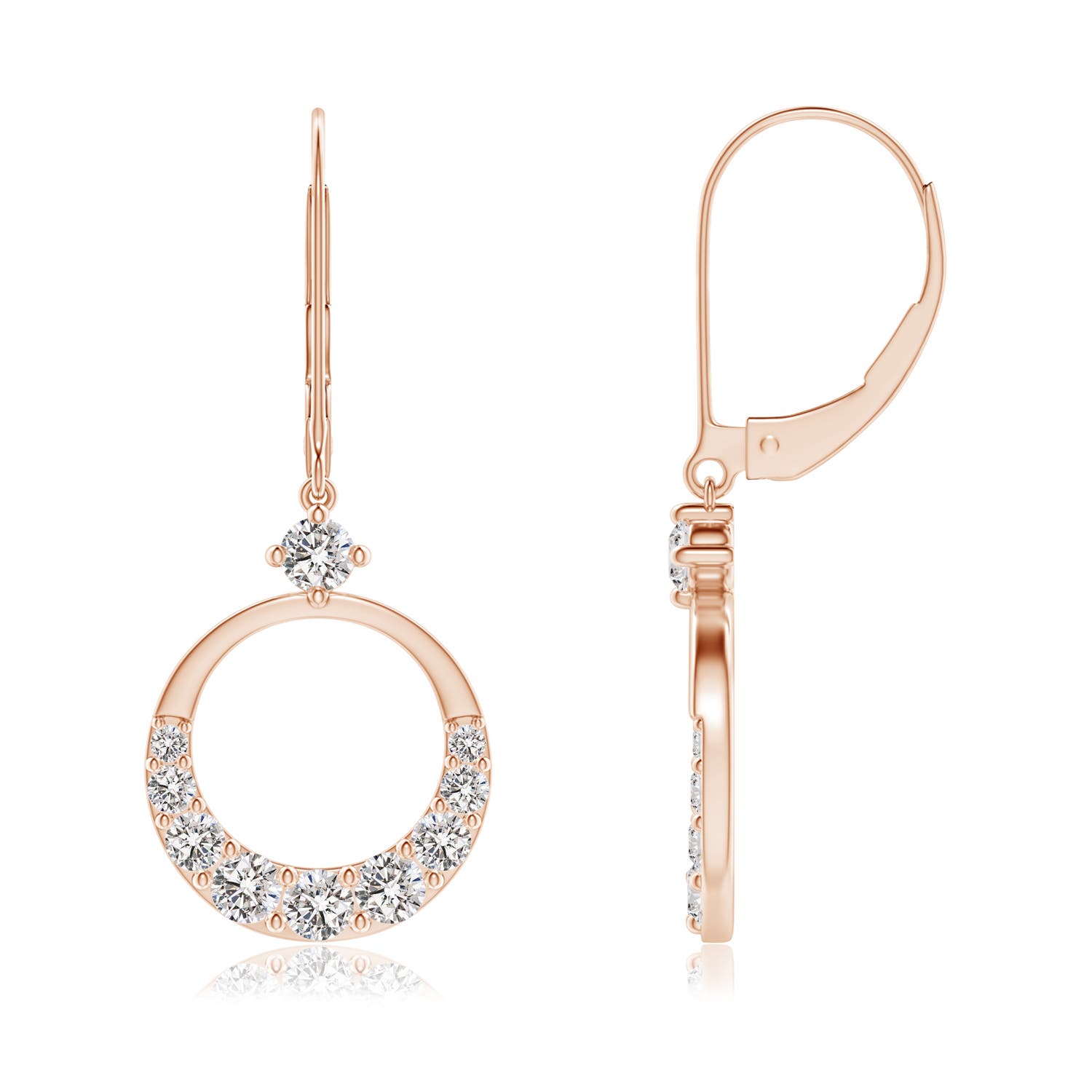 I-J, I1-I2 / 0.49 CT / 14 KT Rose Gold