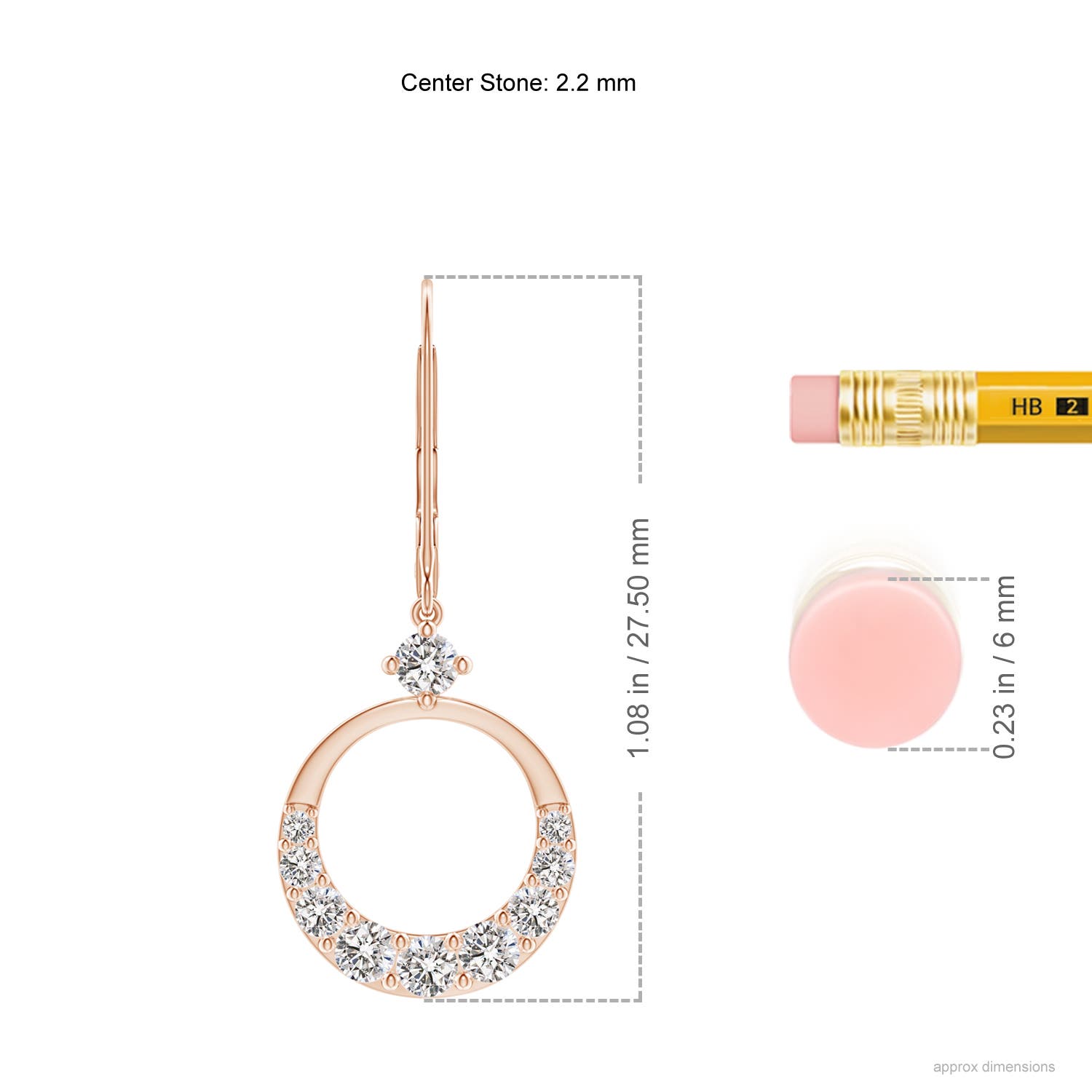 I-J, I1-I2 / 0.49 CT / 14 KT Rose Gold