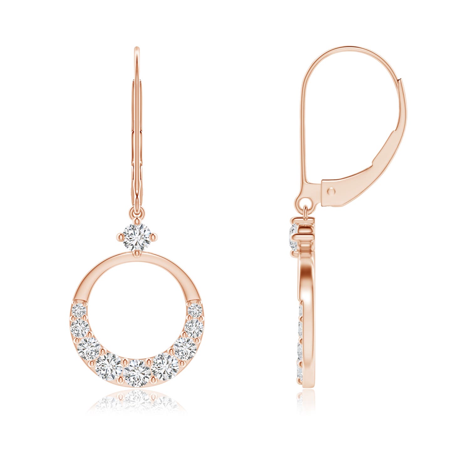 H, SI2 / 0.38 CT / 14 KT Rose Gold