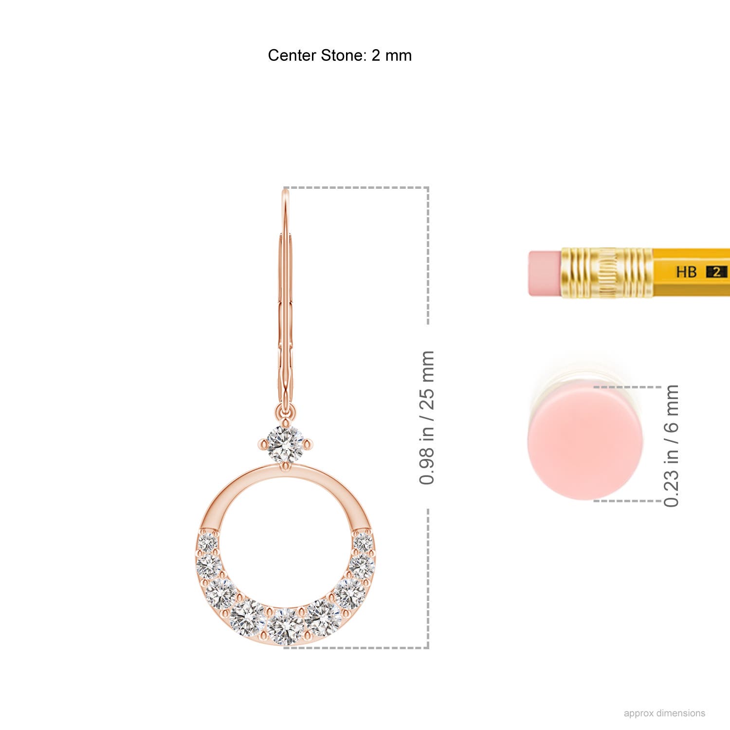 I-J, I1-I2 / 0.38 CT / 14 KT Rose Gold