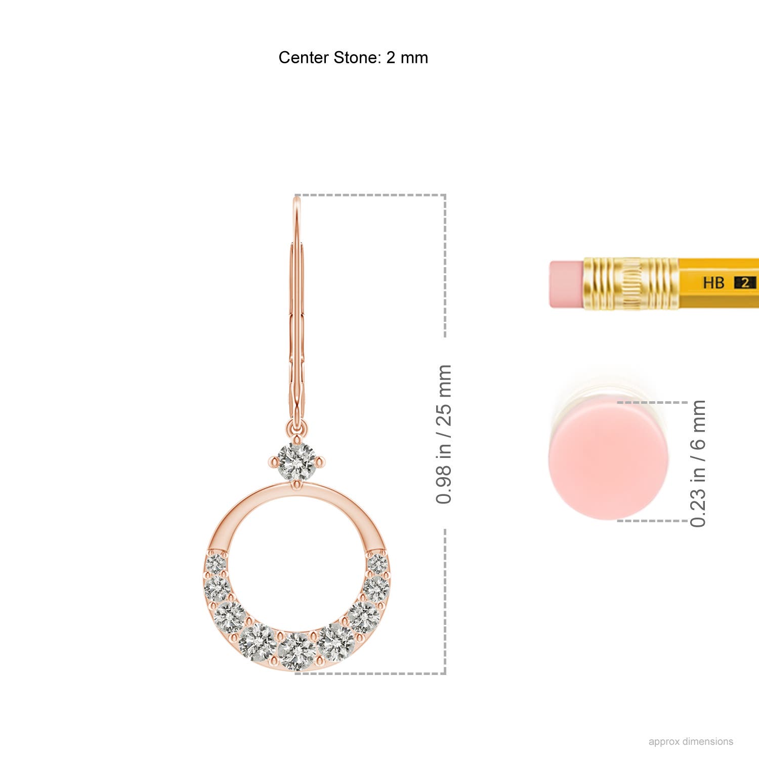 K, I3 / 0.38 CT / 14 KT Rose Gold