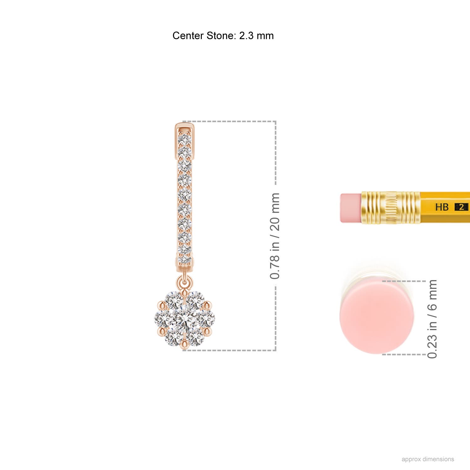 I-J, I1-I2 / 0.39 CT / 14 KT Rose Gold