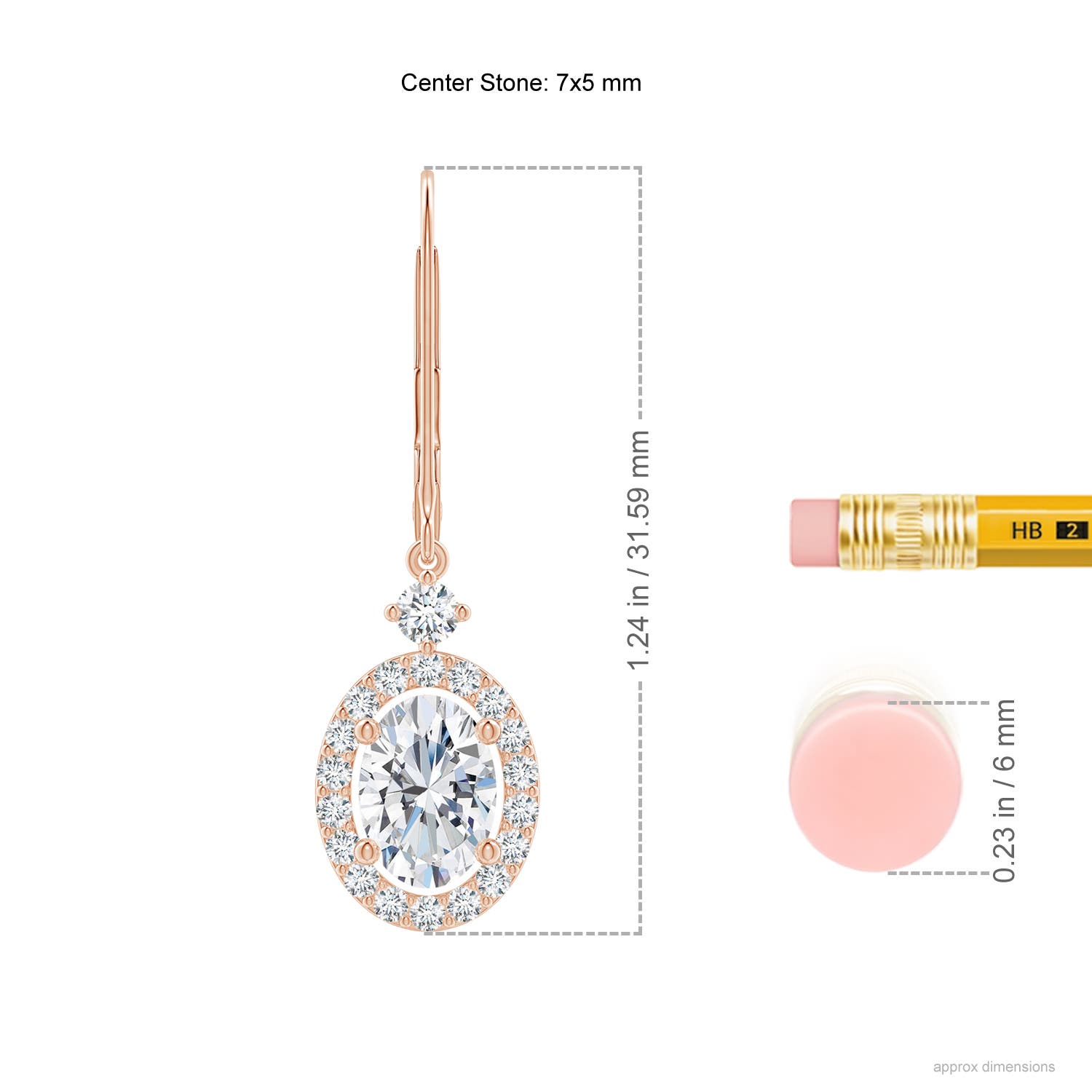 G, VS2 / 1.98 CT / 14 KT Rose Gold