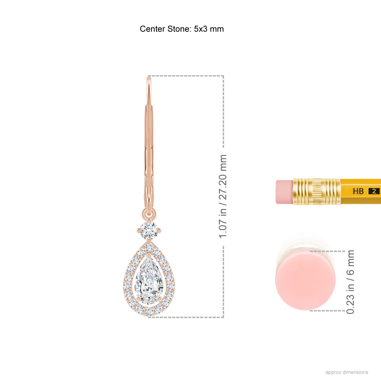 G, VS2 / 0.62 CT / 14 KT Rose Gold