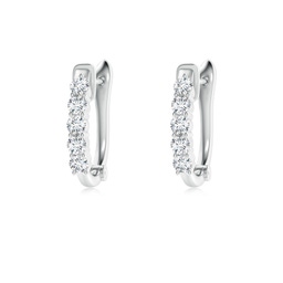 Fashion White Gold Diamond Earrings