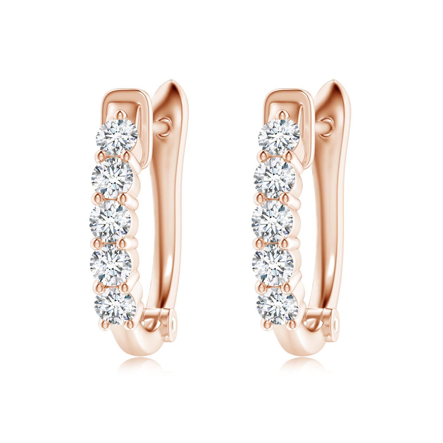 G, VS2 / 0.74 CT / 14 KT Rose Gold