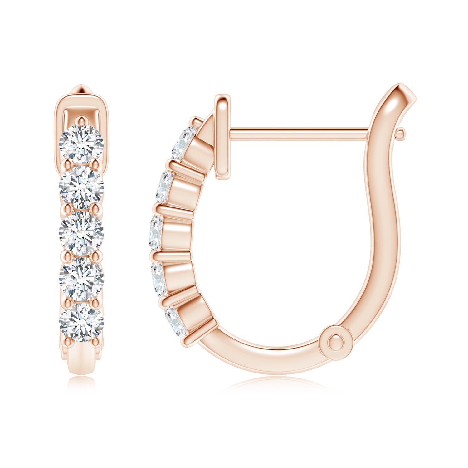 G, VS2 / 0.74 CT / 14 KT Rose Gold