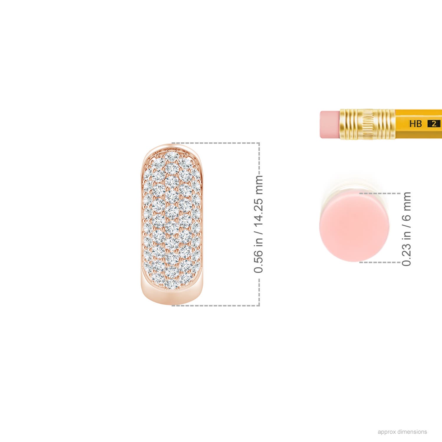 G, VS2 / 0.64 CT / 14 KT Rose Gold