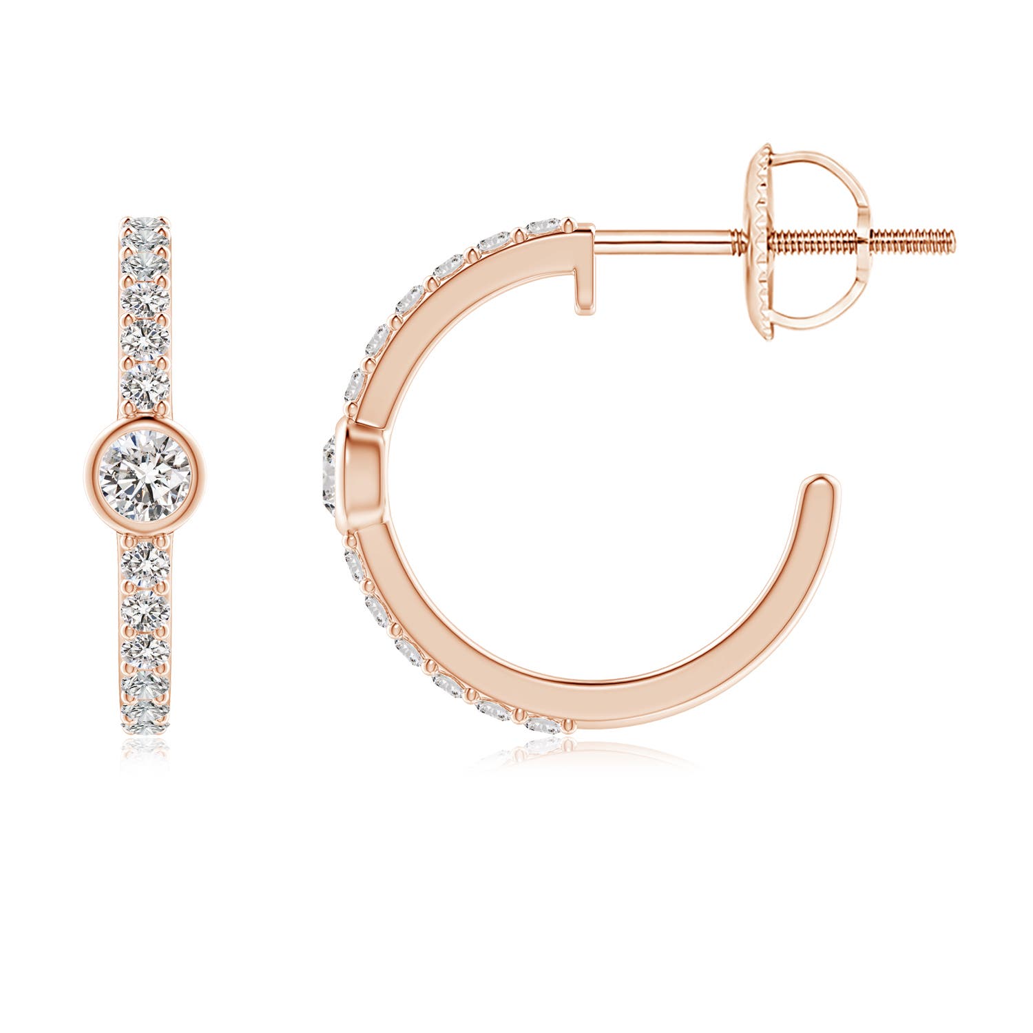 I-J, I1-I2 / 0.35 CT / 14 KT Rose Gold