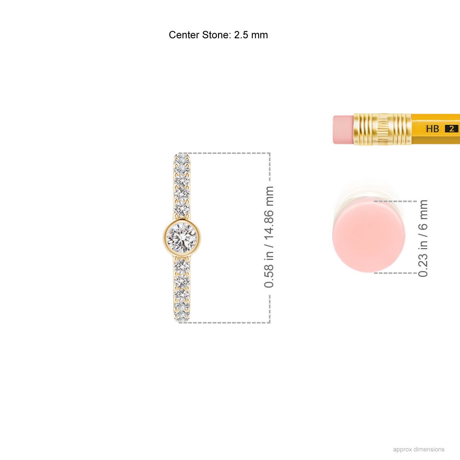 I-J, I1-I2 / 0.35 CT / 14 KT Yellow Gold