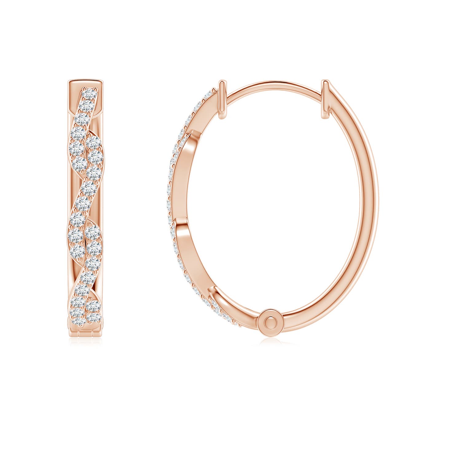 F-G, VS / 0.34 CT / 14 KT Rose Gold