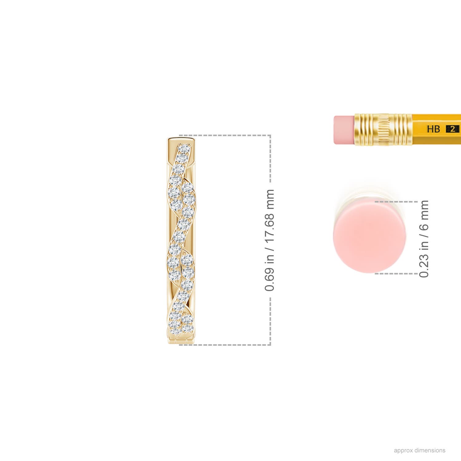 F-G, VS / 0.24 CT / 14 KT Yellow Gold