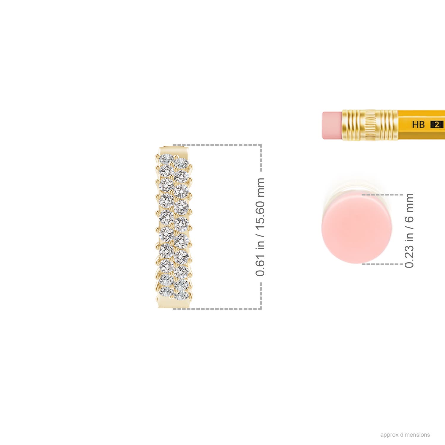 I-J, I1-I2 / 0.48 CT / 14 KT Yellow Gold