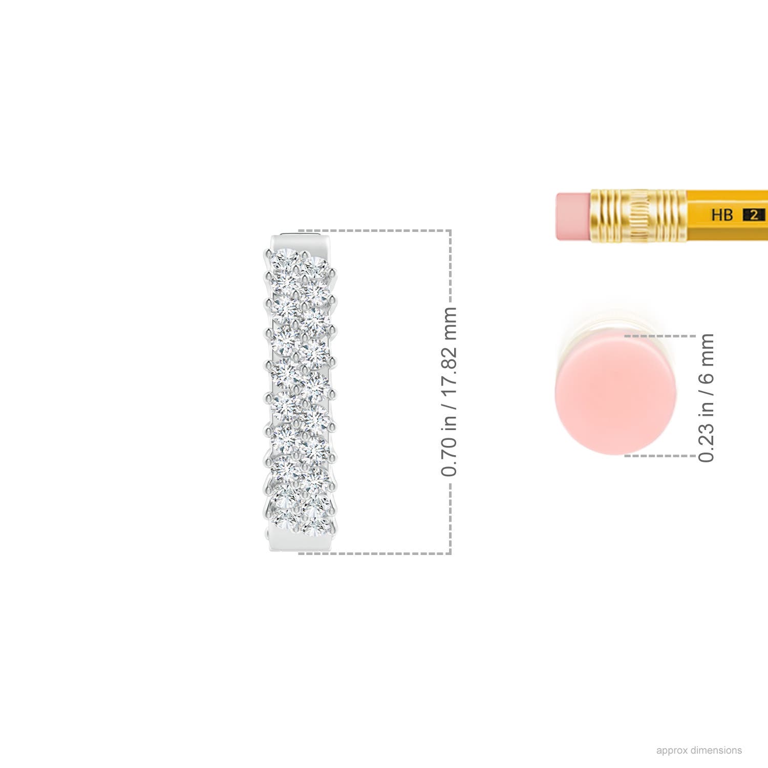 G, VS2 / 0.76 CT / 14 KT White Gold