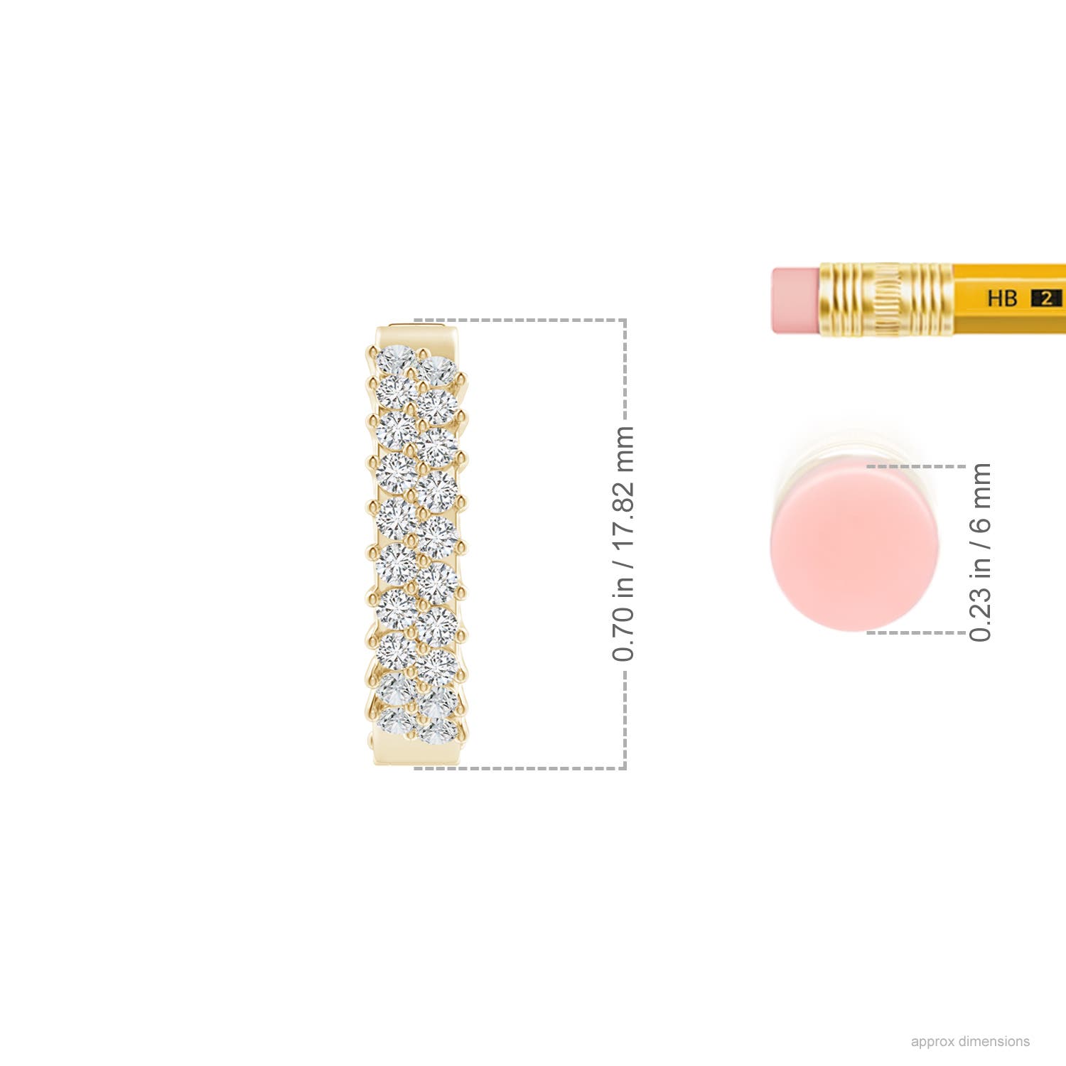 H, SI2 / 0.76 CT / 14 KT Yellow Gold