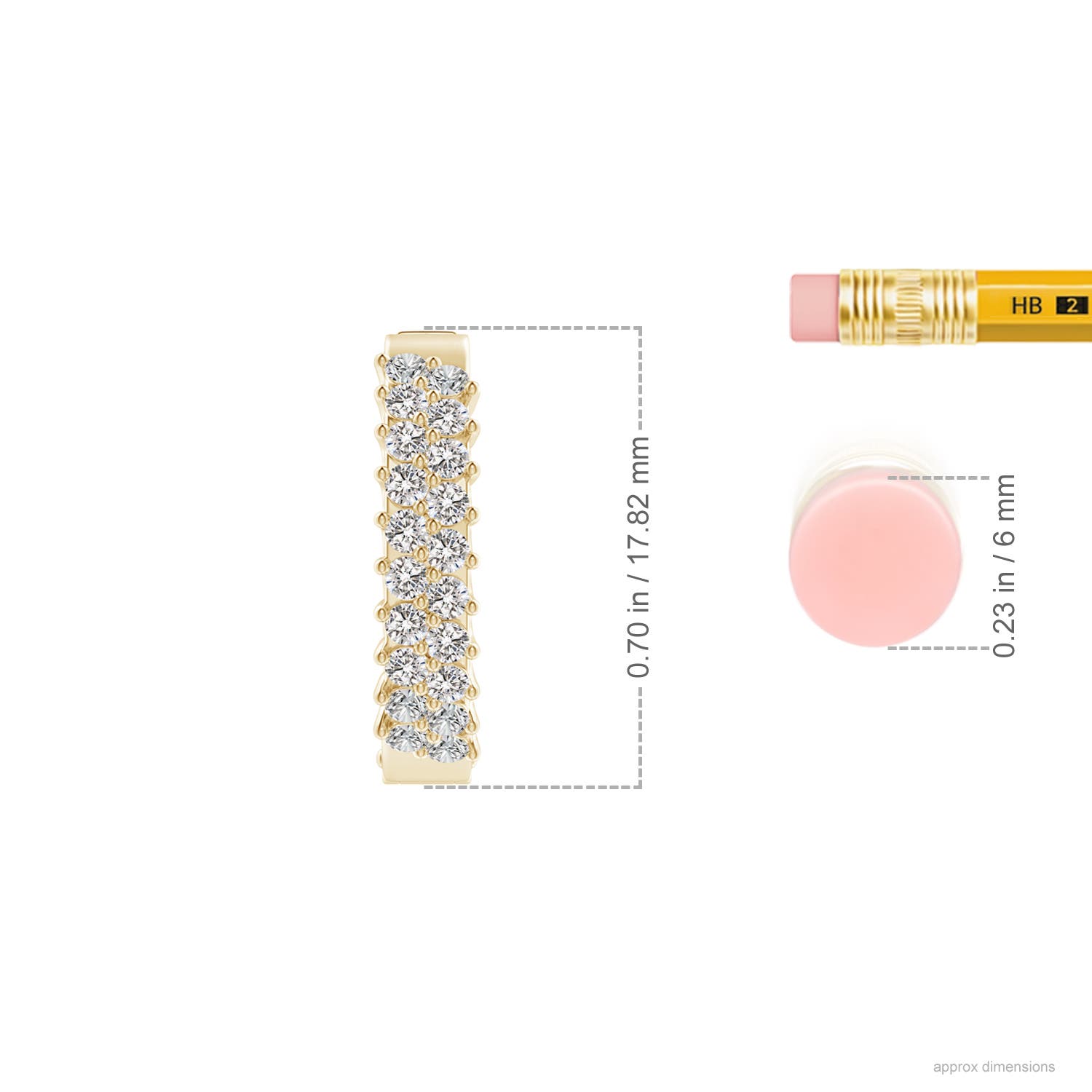 I-J, I1-I2 / 0.76 CT / 14 KT Yellow Gold