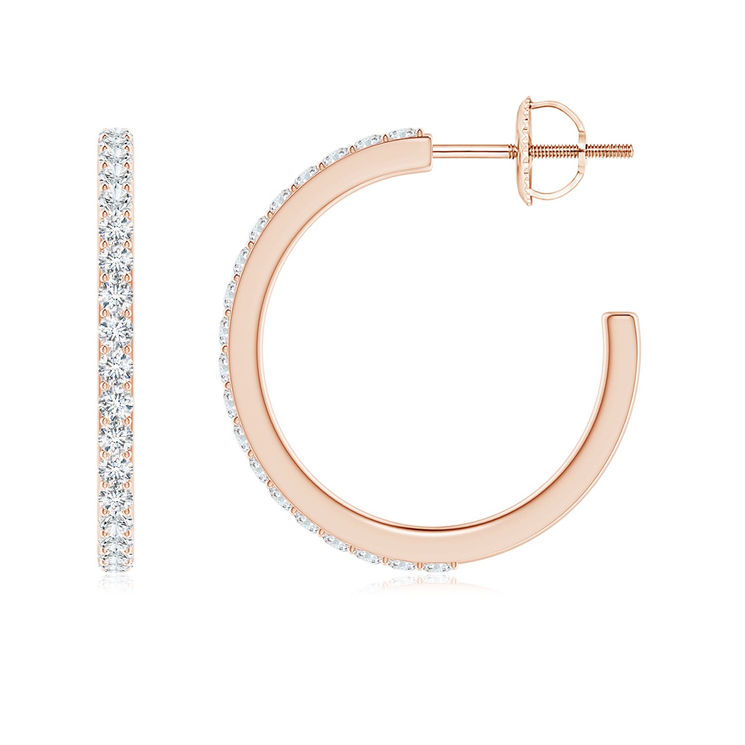 G, VS2 / 0.61 CT / 14 KT Rose Gold