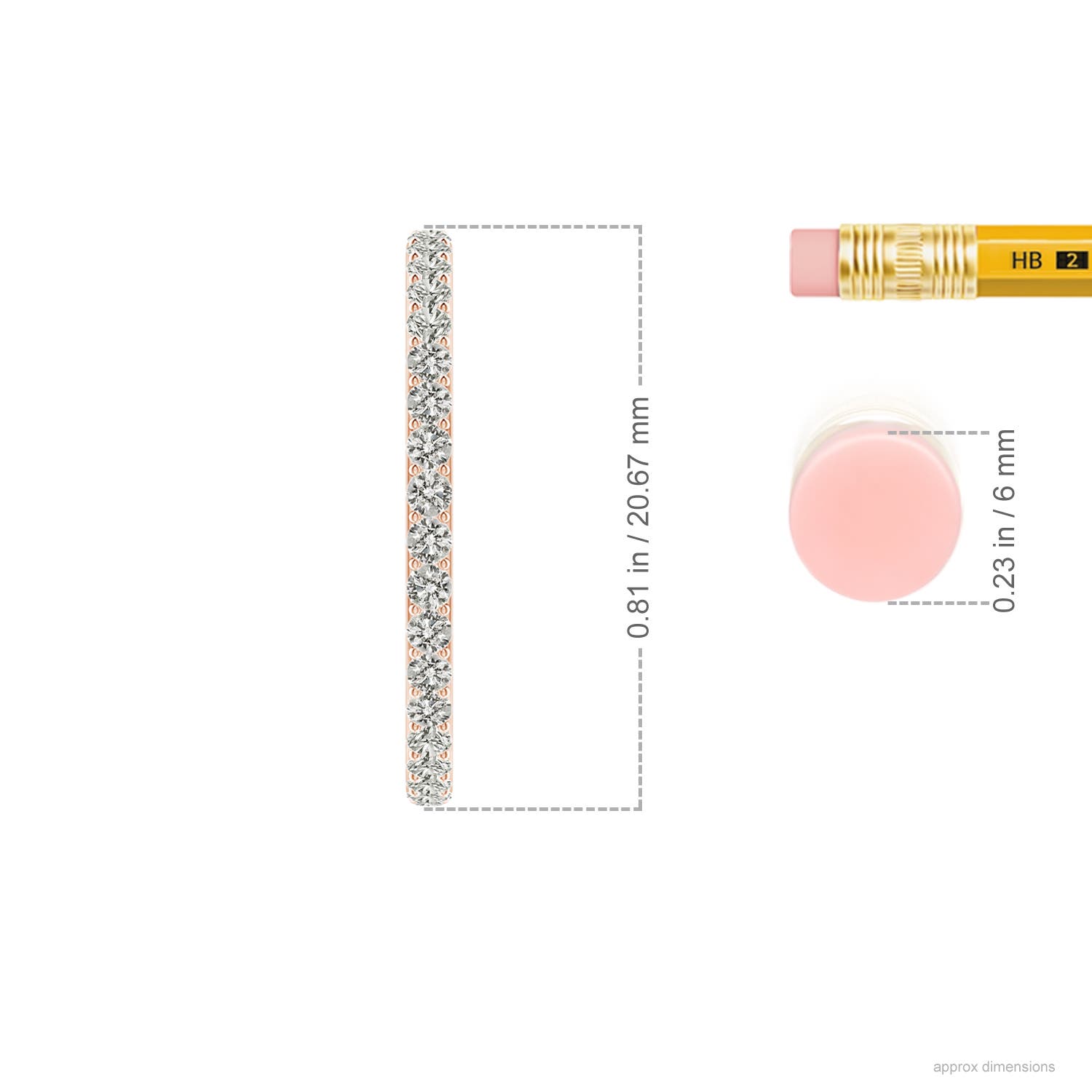 K, I3 / 0.61 CT / 14 KT Rose Gold