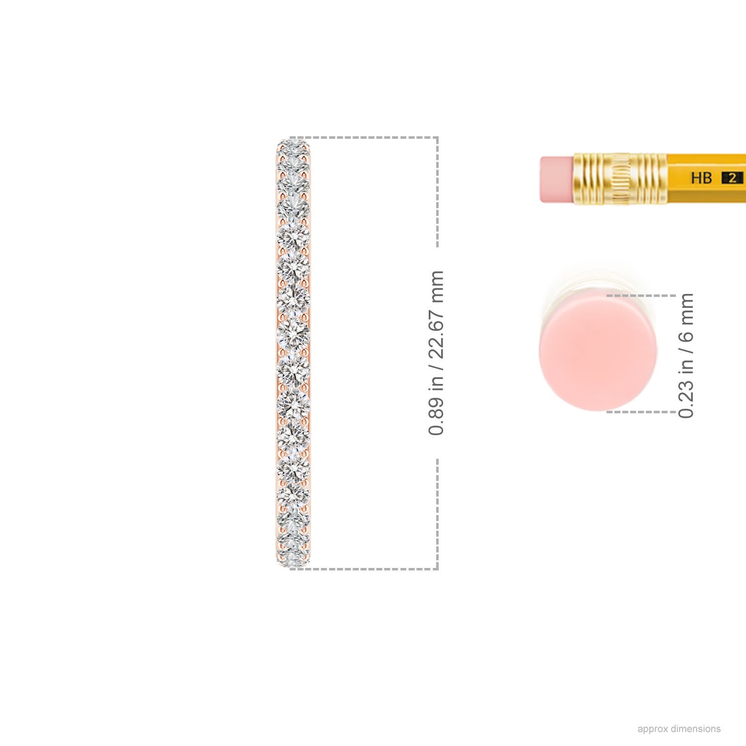 I-J, I1-I2 / 0.87 CT / 14 KT Rose Gold