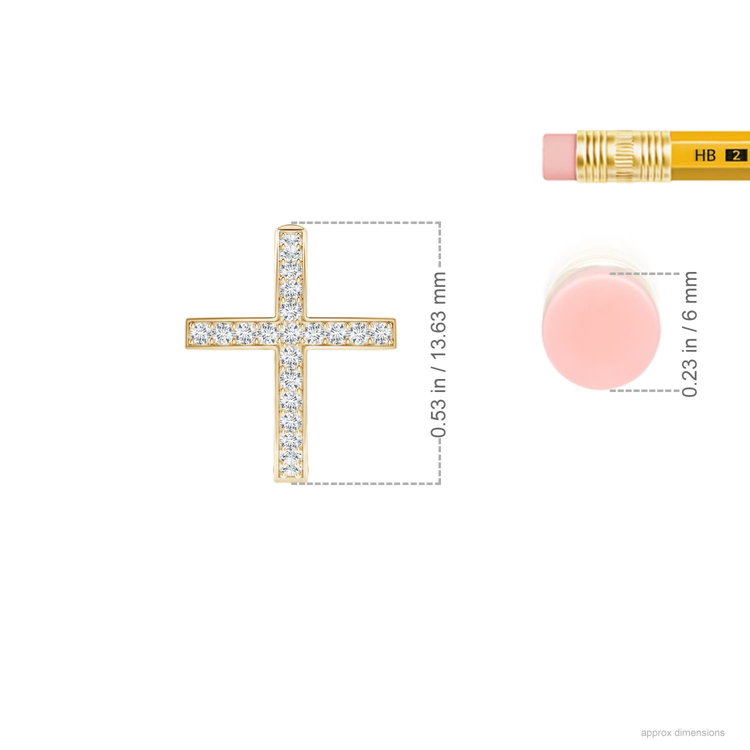 G, VS2 / 0.25 CT / 14 KT Yellow Gold