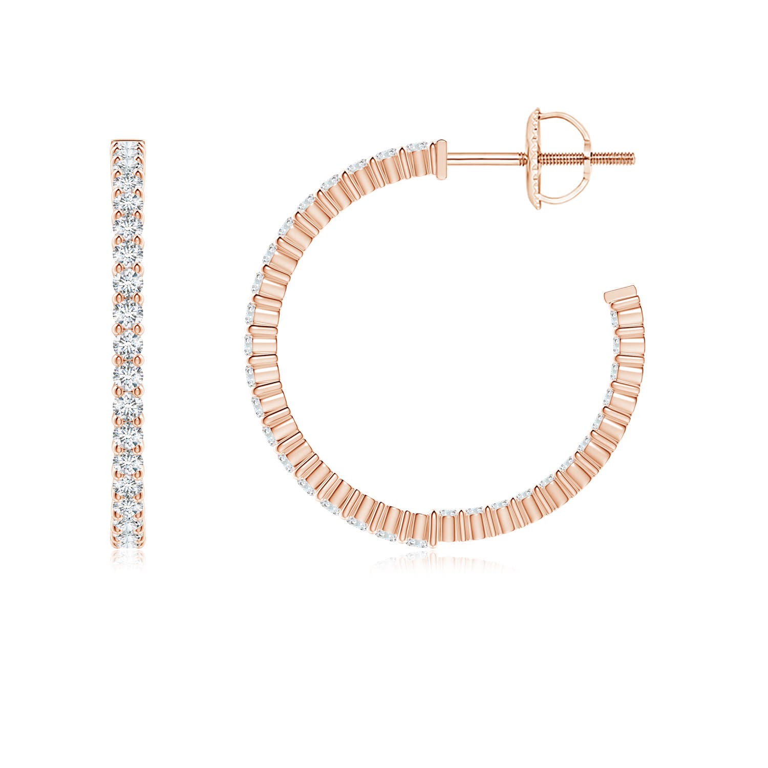 G, VS2 / 0.74 CT / 14 KT Rose Gold