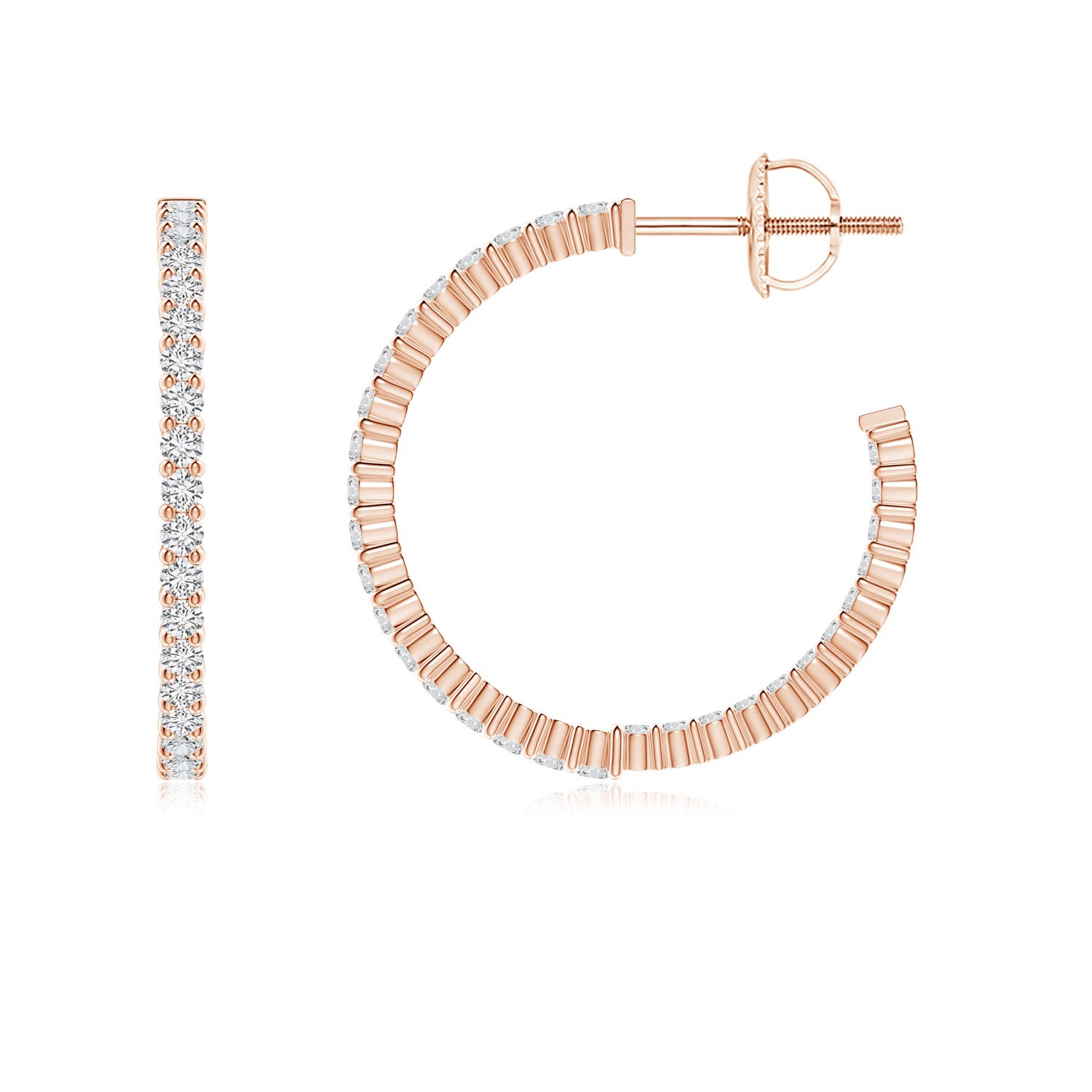 H, SI2 / 0.74 CT / 14 KT Rose Gold