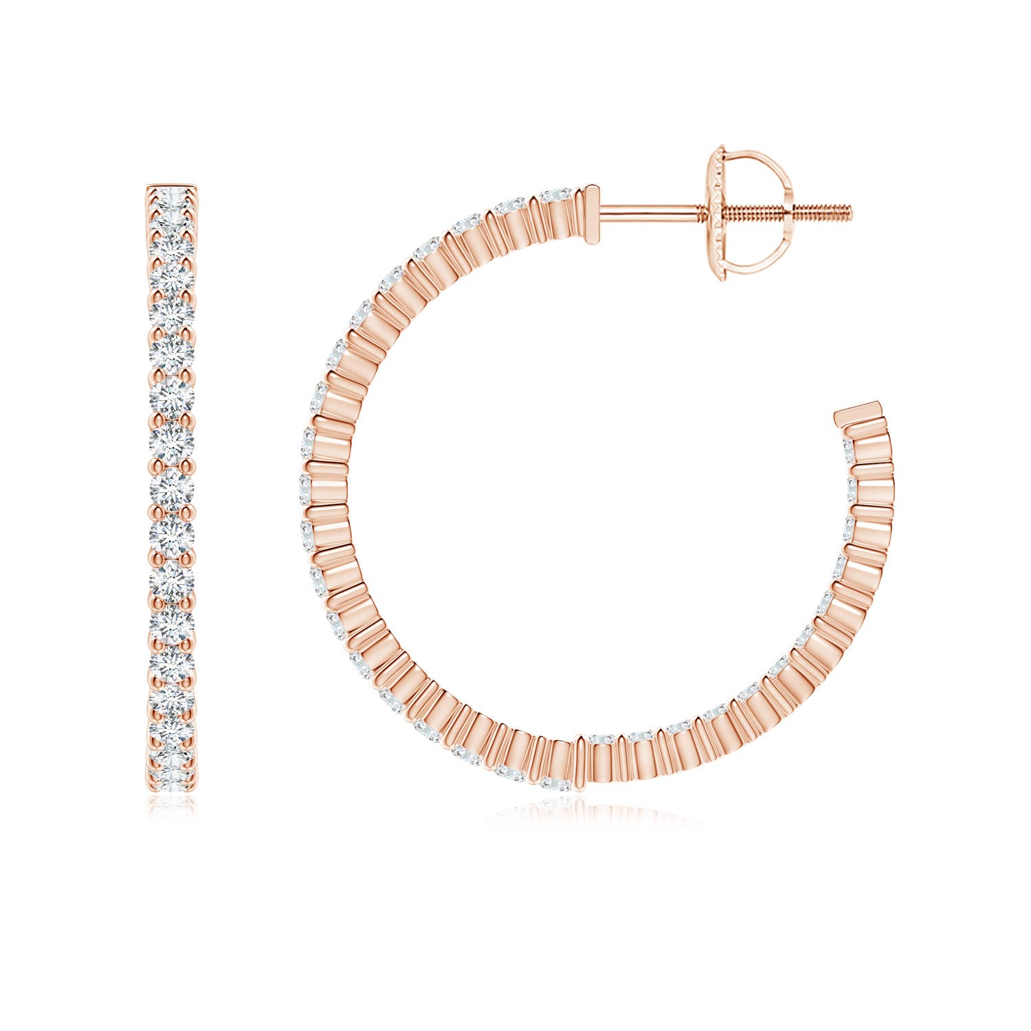 G, VS2 / 0.99 CT / 14 KT Rose Gold