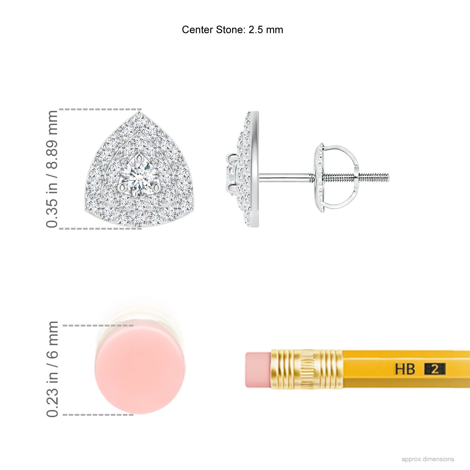 G, VS2 / 0.5 CT / 14 KT White Gold