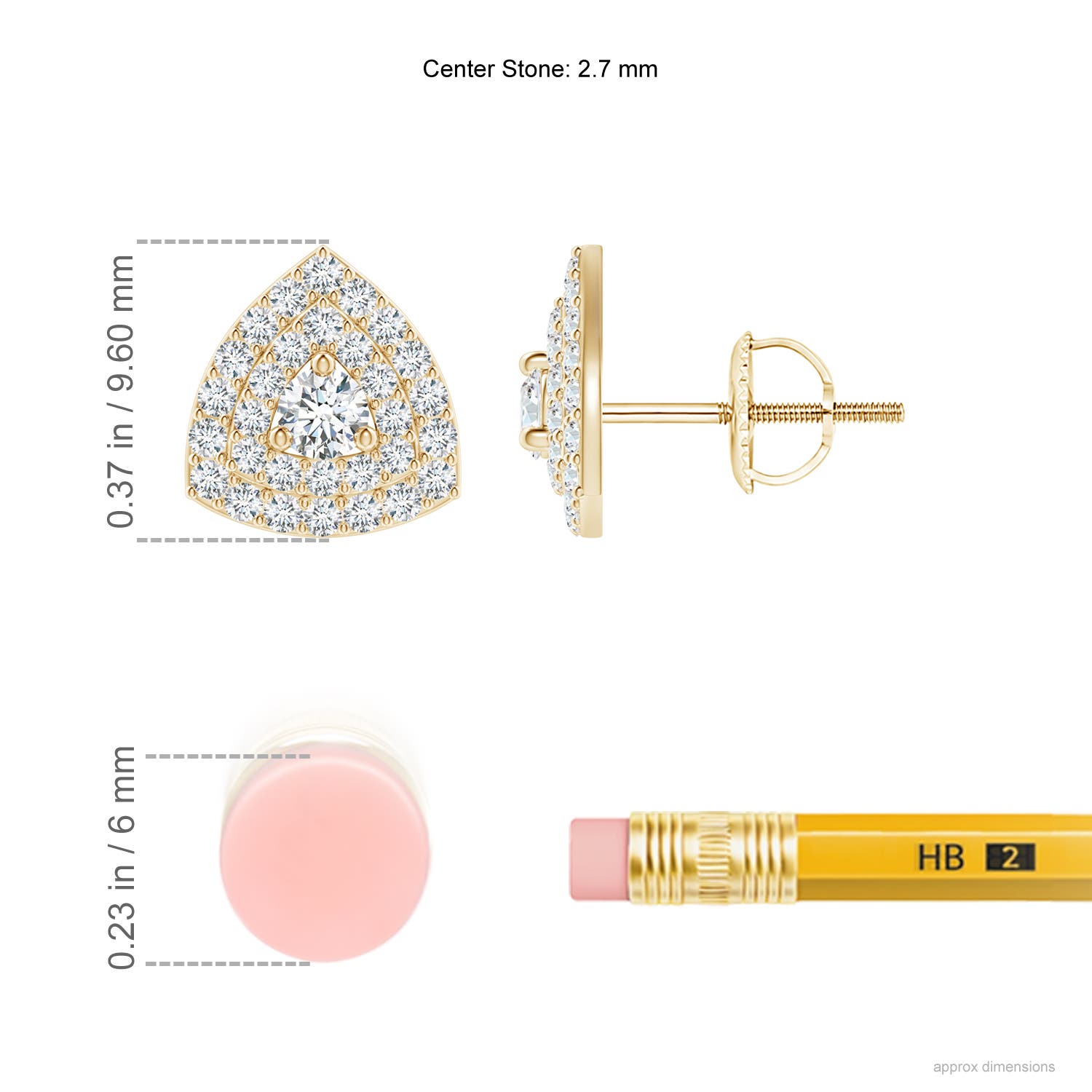 G, VS2 / 0.61 CT / 14 KT Yellow Gold