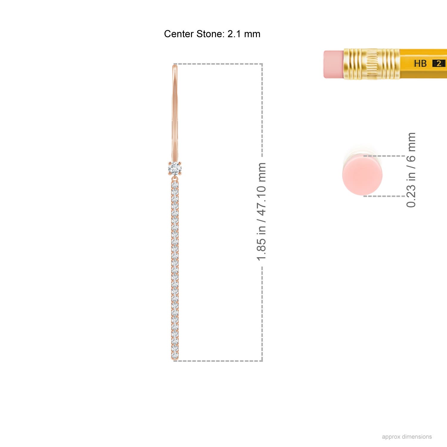 G, VS2 / 0.34 CT / 14 KT Rose Gold