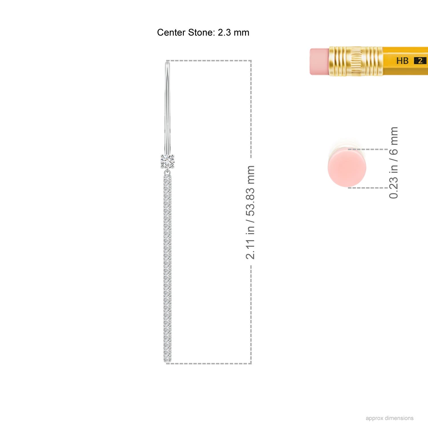 H, SI2 / 0.49 CT / 14 KT White Gold