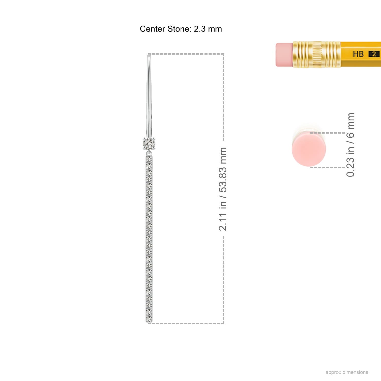 K, I3 / 0.49 CT / 14 KT White Gold