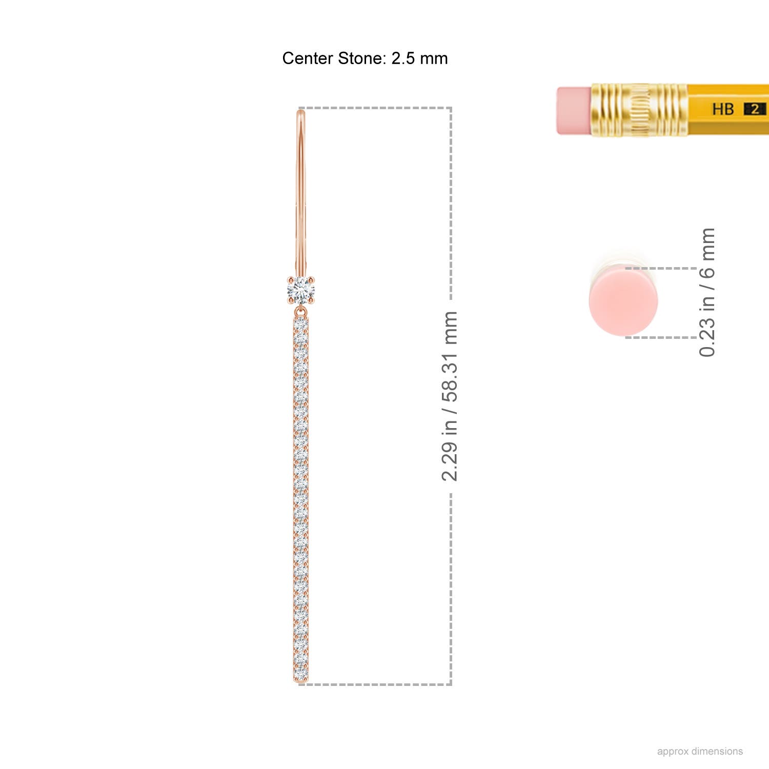 G, VS2 / 0.62 CT / 14 KT Rose Gold