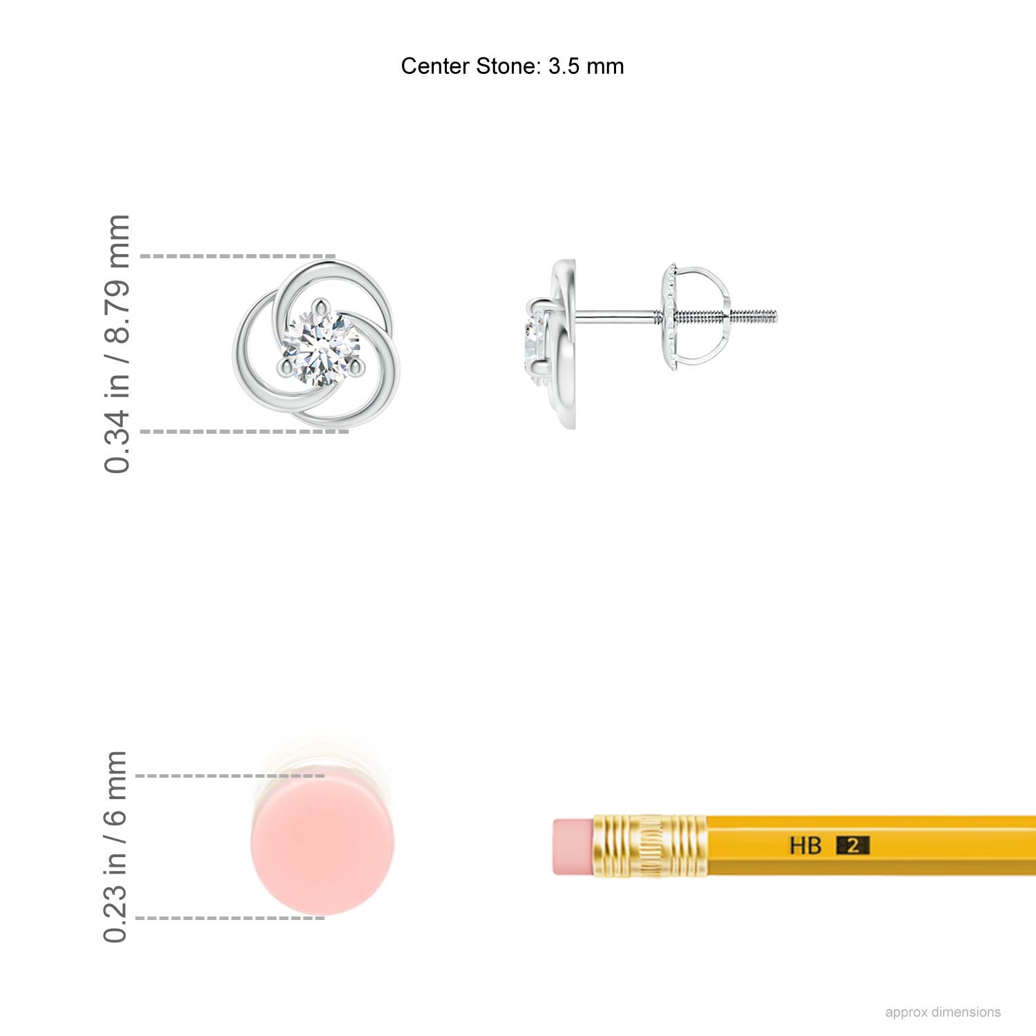 G, VS2 / 0.32 CT / 14 KT White Gold