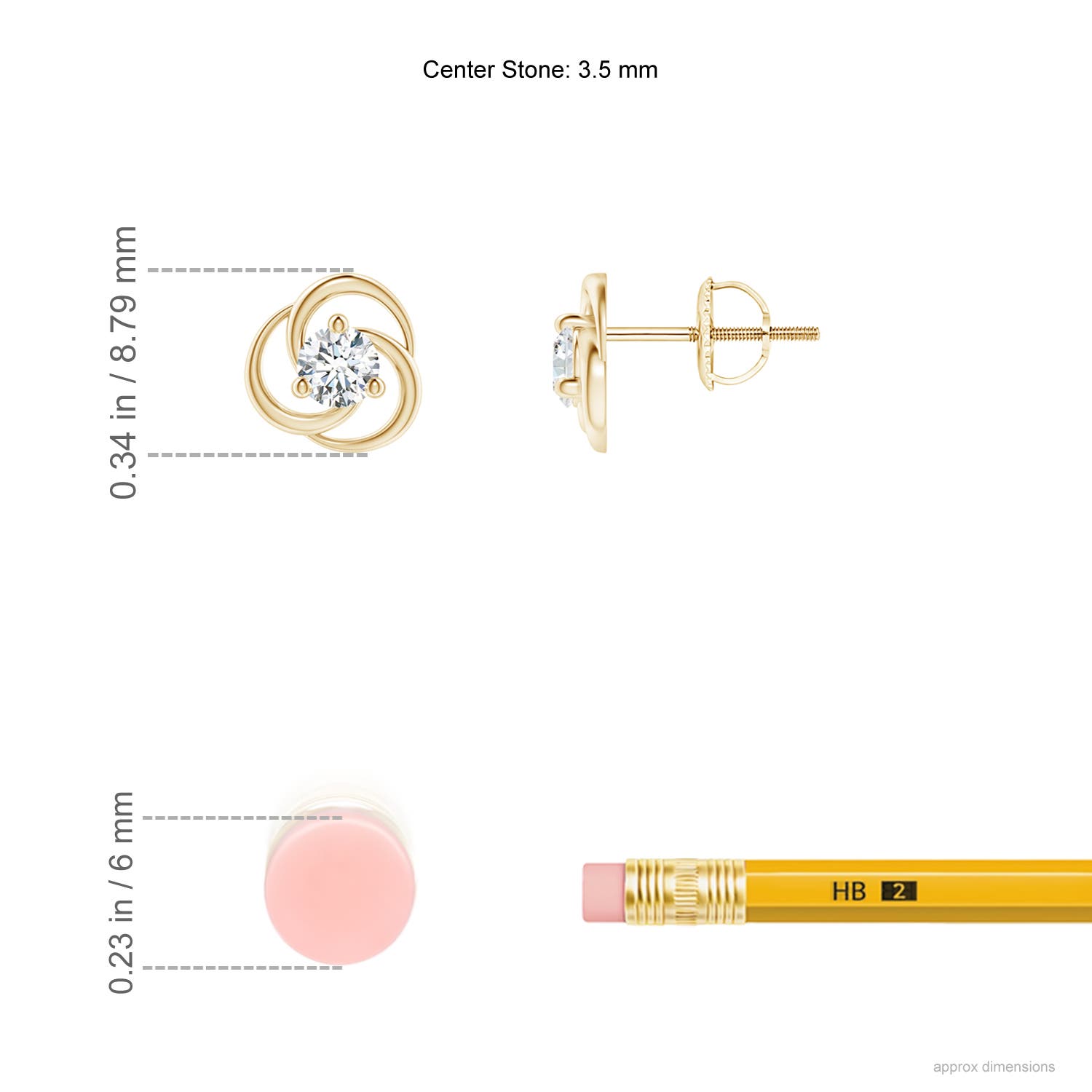 F-G, VS / 0.32 CT / 14 KT Yellow Gold