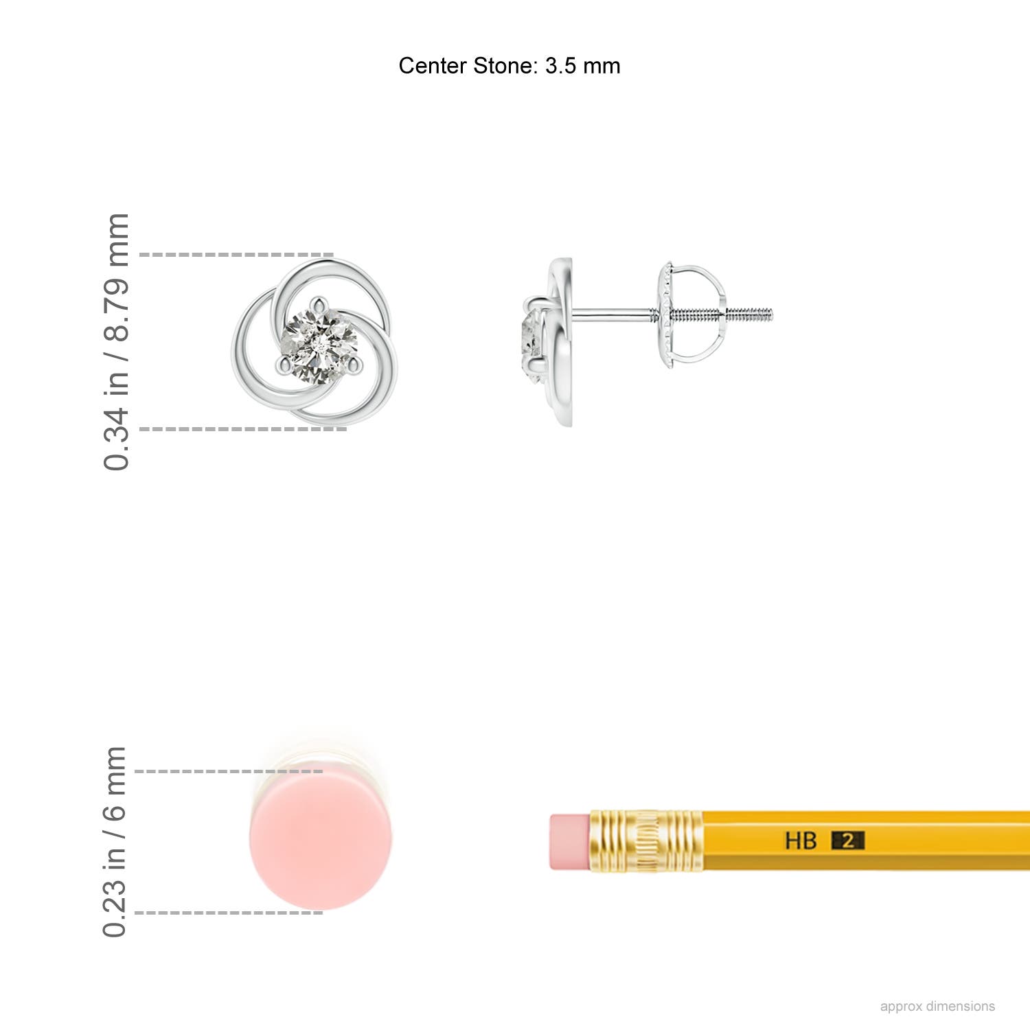 K, I3 / 0.32 CT / 14 KT White Gold