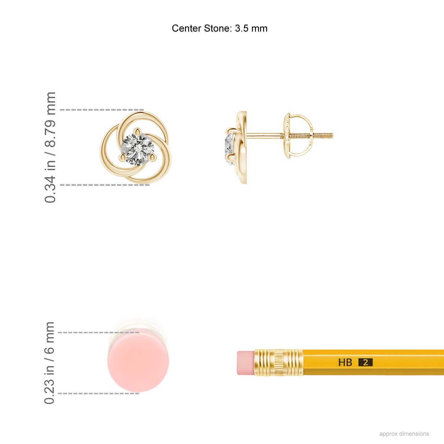 K, I3 / 0.32 CT / 14 KT Yellow Gold