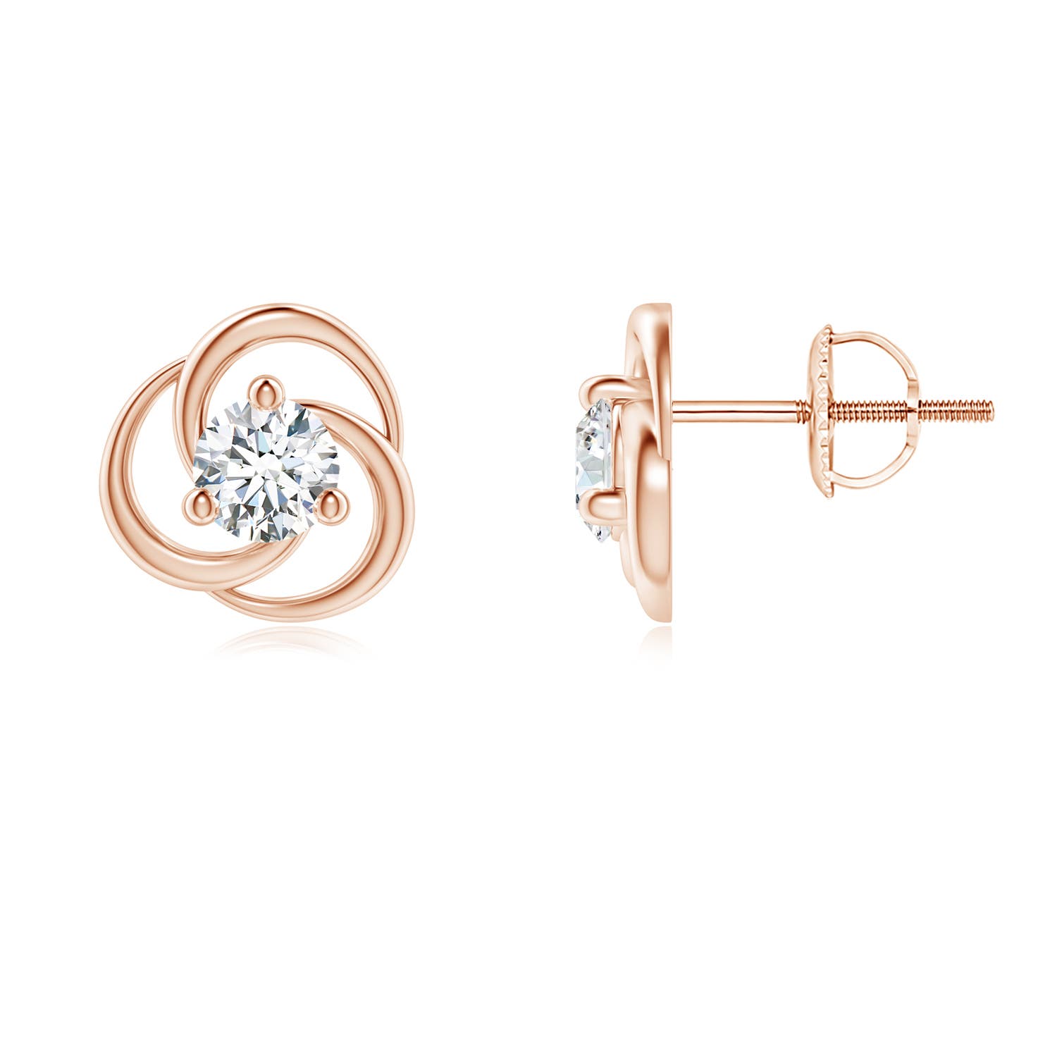 F-G, VS / 0.5 CT / 14 KT Rose Gold