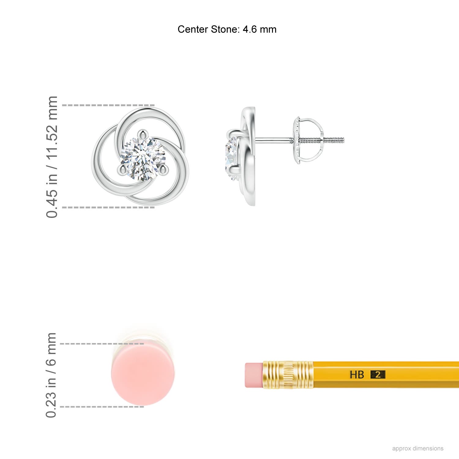 F-G, VS / 0.76 CT / 14 KT White Gold