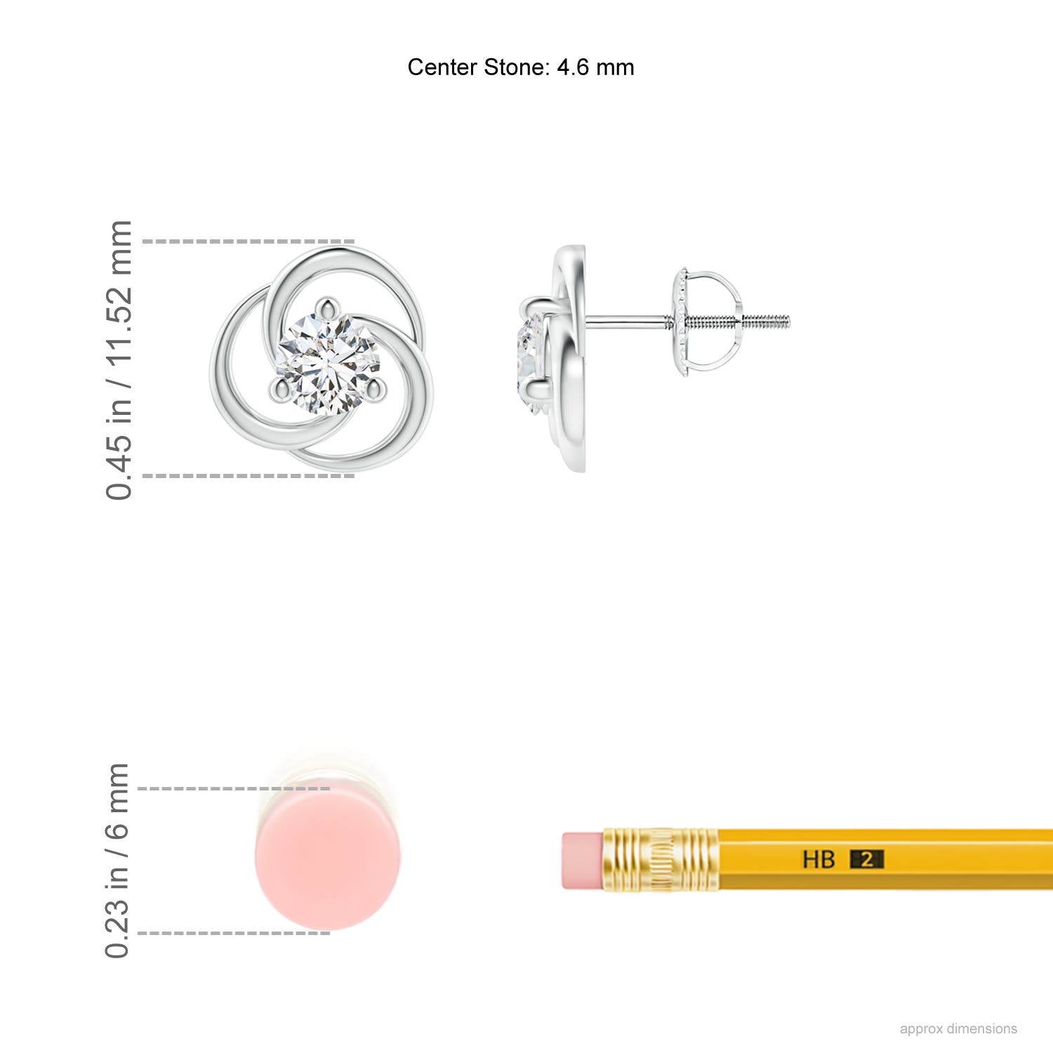 H, SI2 / 0.76 CT / 14 KT White Gold