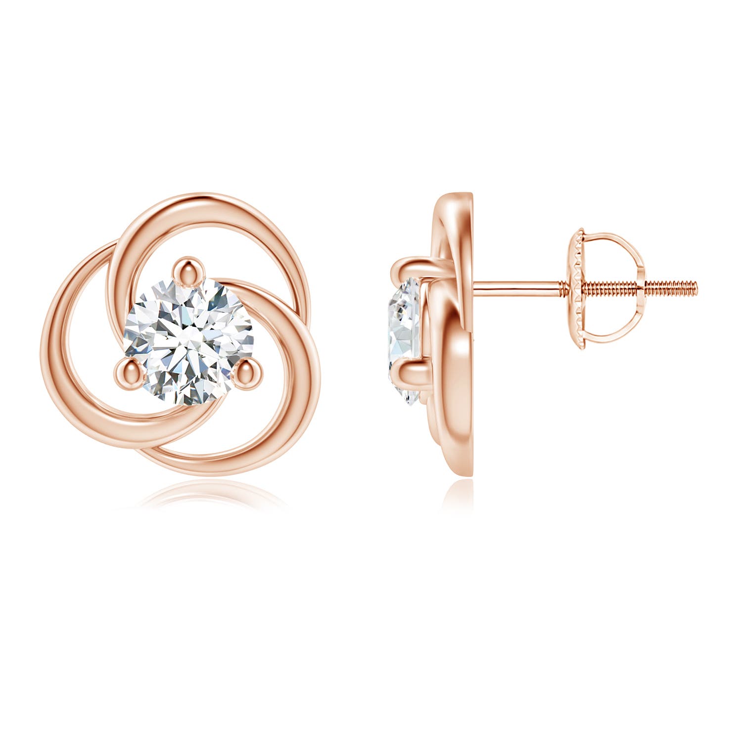 F-G, VS / 1 CT / 14 KT Rose Gold