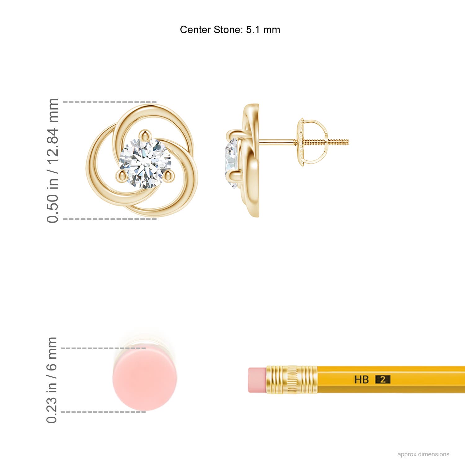 F-G, VS / 1 CT / 14 KT Yellow Gold