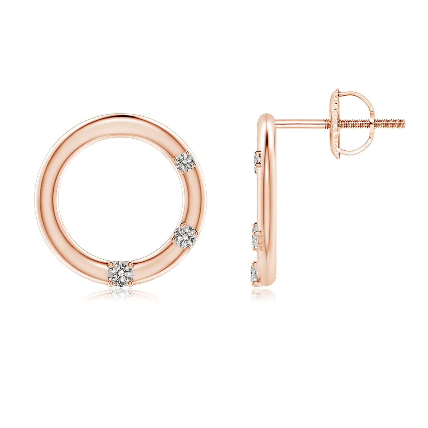 K, I3 / 0.12 CT / 14 KT Rose Gold