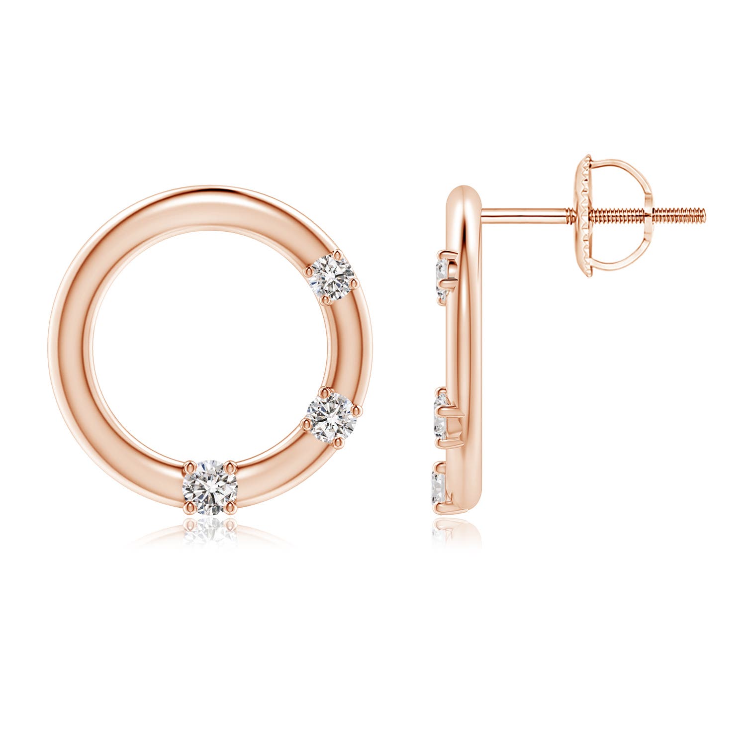 I-J, I1-I2 / 0.24 CT / 14 KT Rose Gold